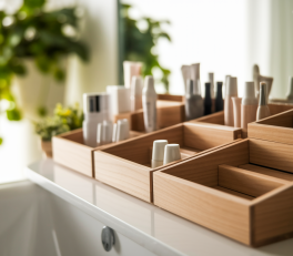 DIY rangement cosmétiques : les solutions bois qui transforment votre salle de bain