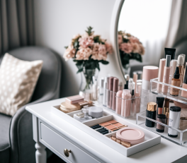 L'art du rangement beauté: solutions personnalisables pour petits espaces