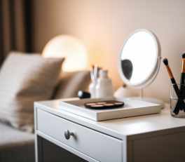 Coin maquillage : construire un espace beauté fonctionnel avec peu d'outils