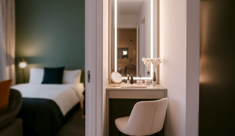 L'art d'intégrer un espace beauté élégant dans un petit logement